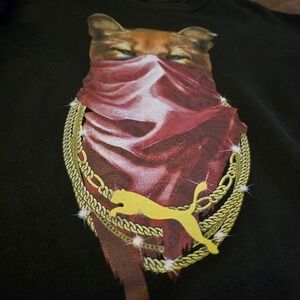Limited Edition Masked Gold Chains Puma Lifestyle Graphic Sweatshirt Mens: L
